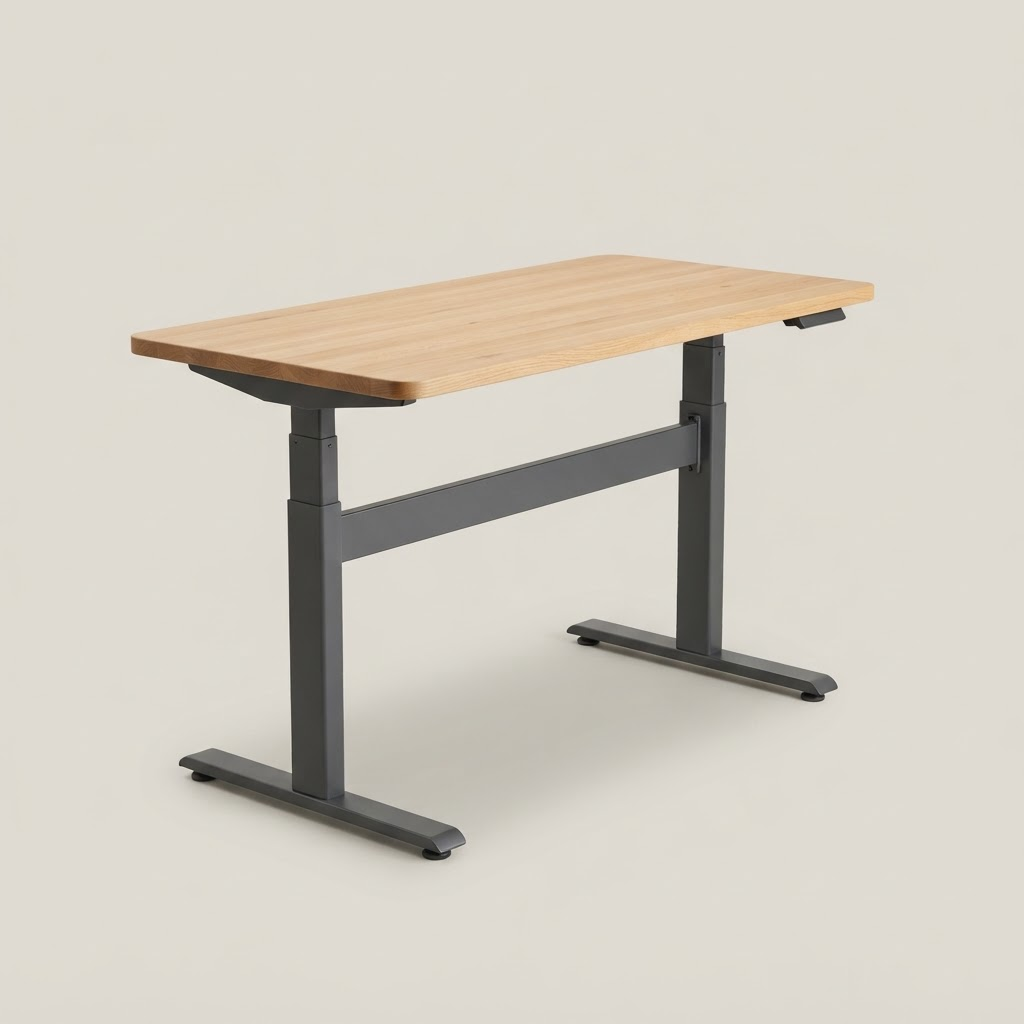 Height-adjustable standing desk
